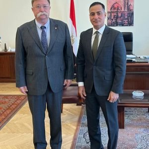 السفير المصري فى روسيا يستقبل الممثل الخاص للرئيس الروسى للتعاون الدولى فى مجال القانون الجنائى الدولى
